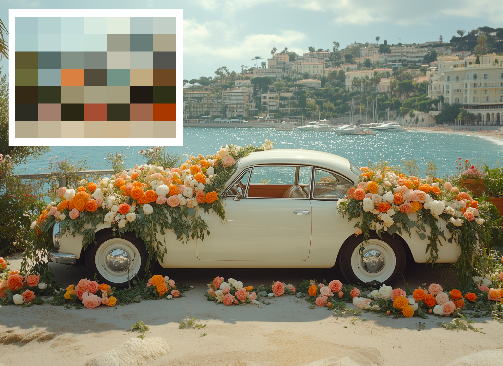 דגימת פלטת צבעים מתמונה קאבר