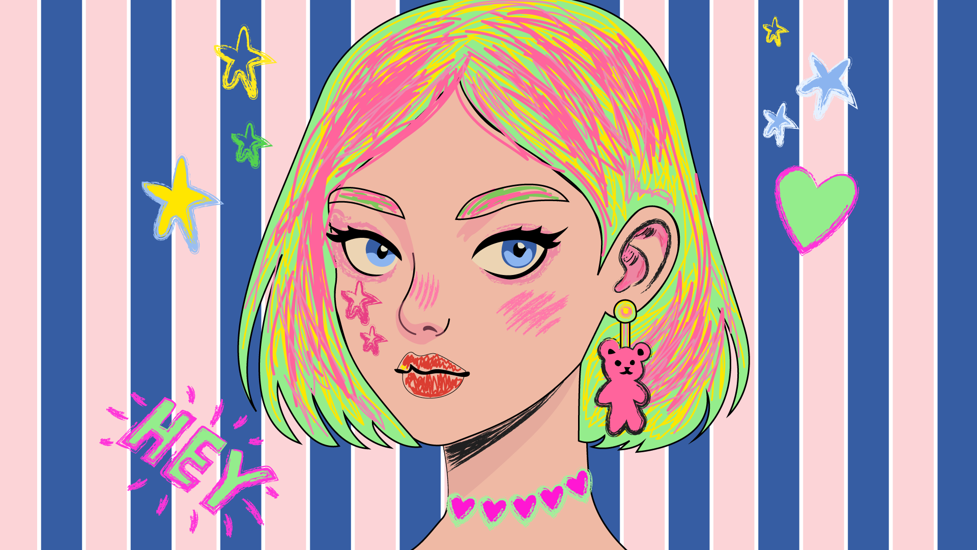 קאבר לאתר איור בסגנון חופשי