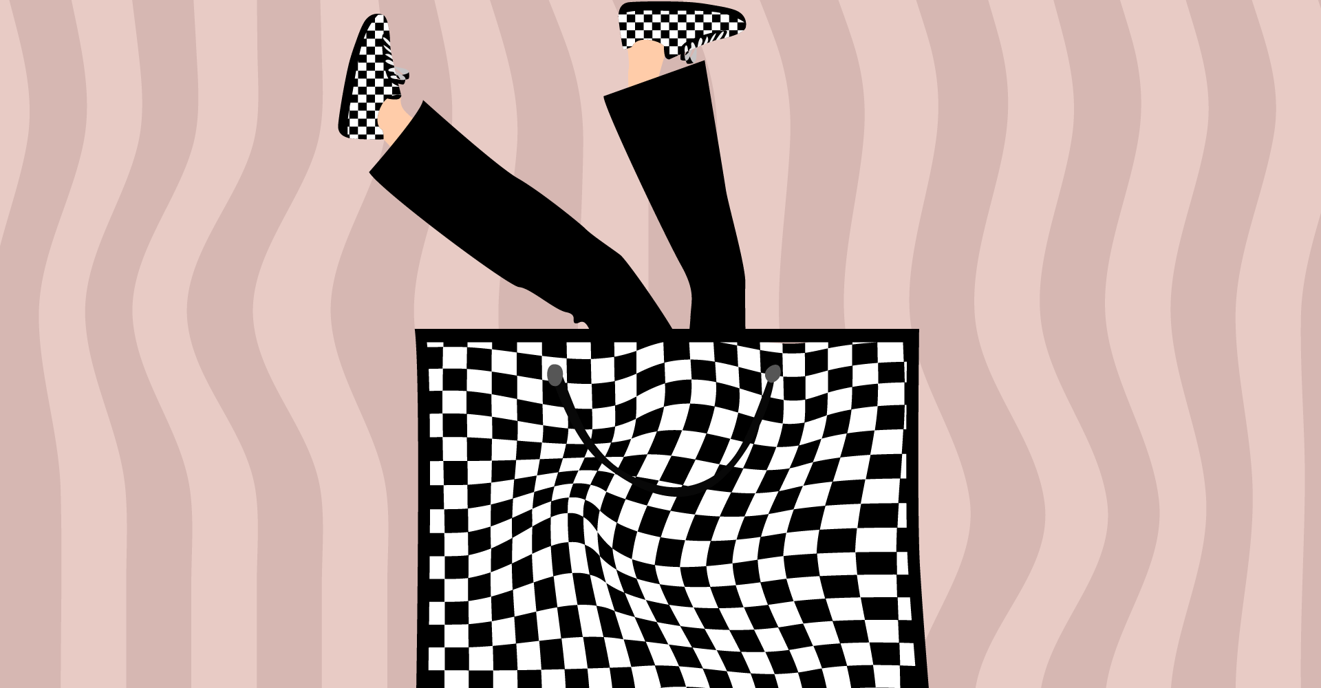 קאבר פרינט משובץ מעוות