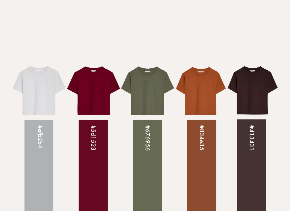 החלפות צבעים לחולצה קאבר לעלות לאתר